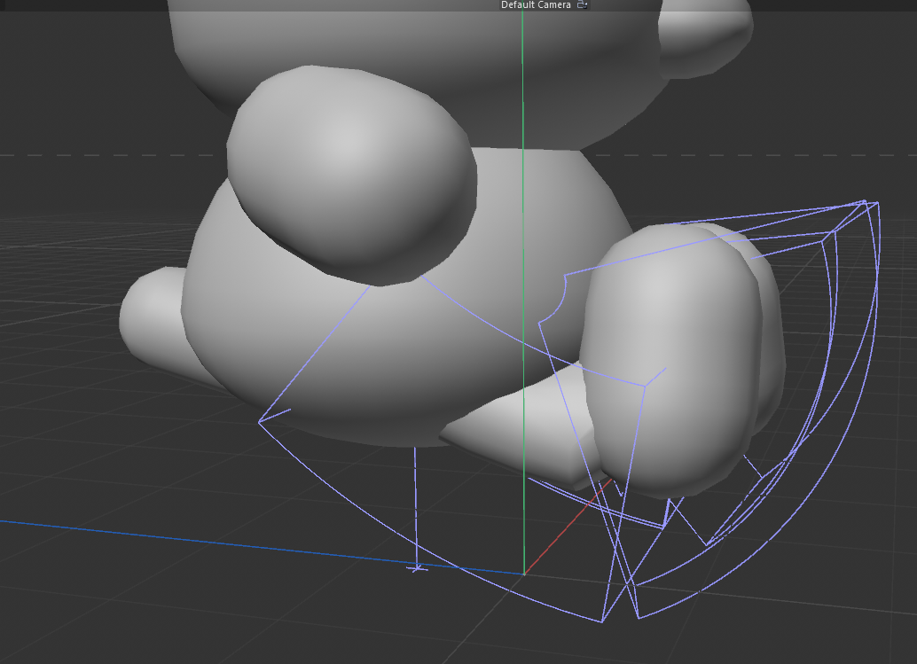 Bending the legs and tilting the feet of the chicken.